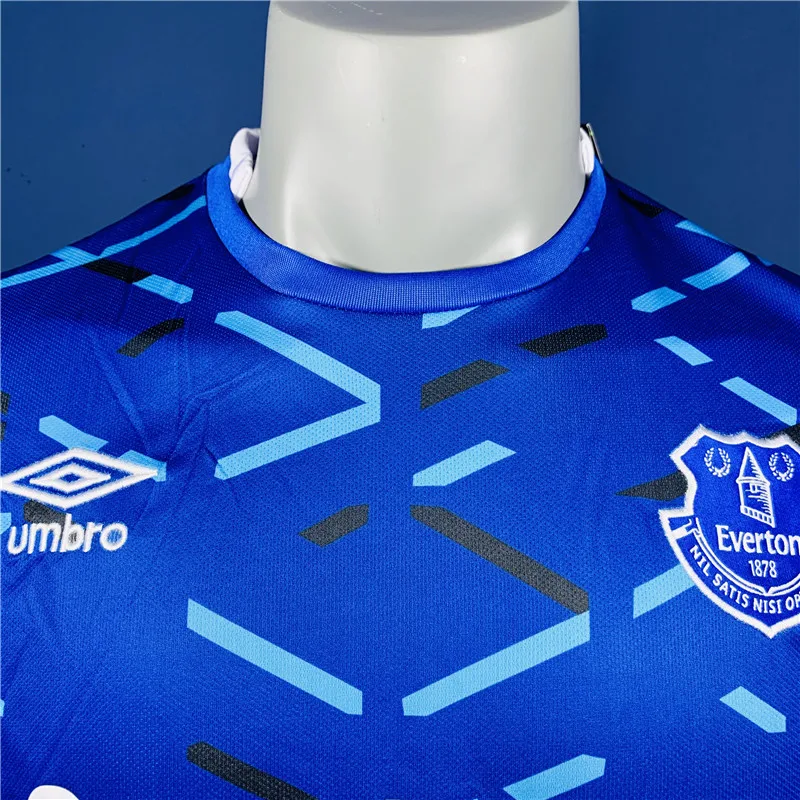 Umbro, Футбольная форма для взрослых, командный спортивный костюм, футбольные майки, рубашки для мужчин, европейская футбольная рубашка с принтом Эвертон, одежда