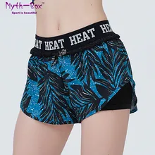 Женские шорты для йоги с 3D принтом, женские спортивные Леггинсы, эластичные спортивные шорты для фитнеса, пляжные шорты для бега, короткие штаны, внутренняя подкладка