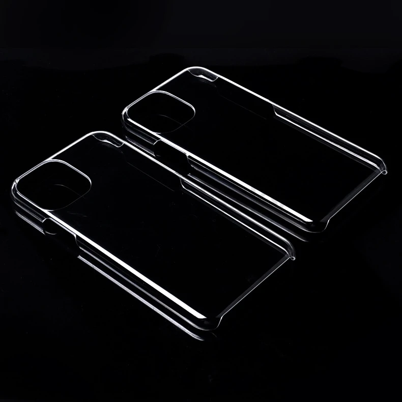 Тонкий прозрачный чехол для iPhone 11 Pro Max Crystal ультра жесткий пластиковый глянцевый защелкивающийся чехол для iPhone X XR XS Max Capa
