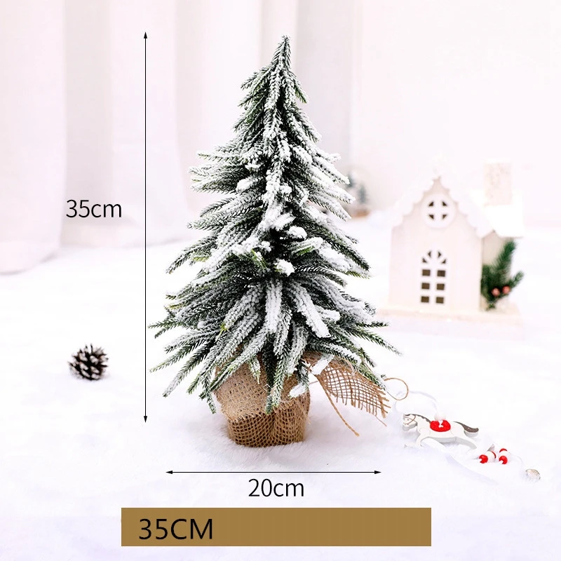 35cm 1 шт., искусственный орнамент для рождественской елки, мини-украшение из мешковины, декор для рождественской вечеринки, домашний рабочий стол, окно торгового центра, товары для декора - Цвет: 35cm
