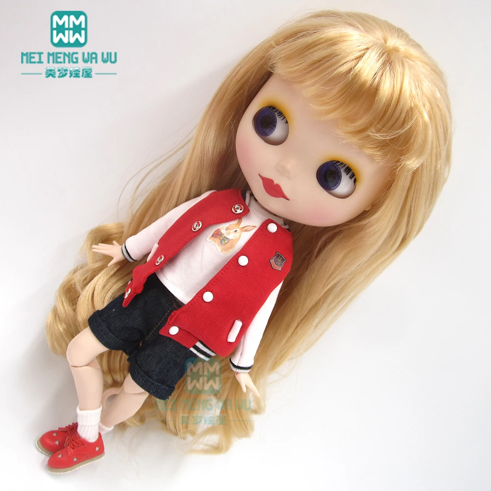 Blyth clothe модная бейсбольная форма, шорты, красная обувь для Blyth Azone кукла 1/6 аксессуары