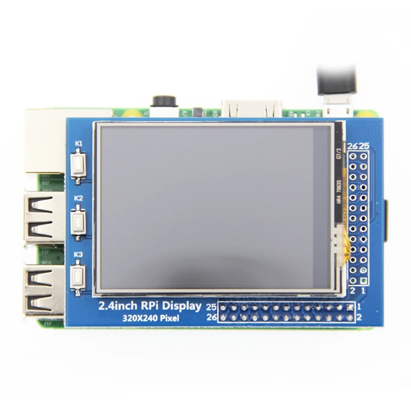 2,4 дюймовый ЖК-дисплей нажатие на экран 320x240 TFT экран для Raspberry Pi 4B Raspberry Pi 3 Model B/B