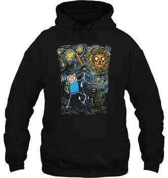 

Adventure Time Starry Night Women Streetwear Men Hoodies Sweatshirts