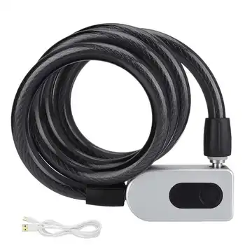 

Intelligent Anti Theft Chargeable Security fingerprint Bicycle Lock Hard High Quality