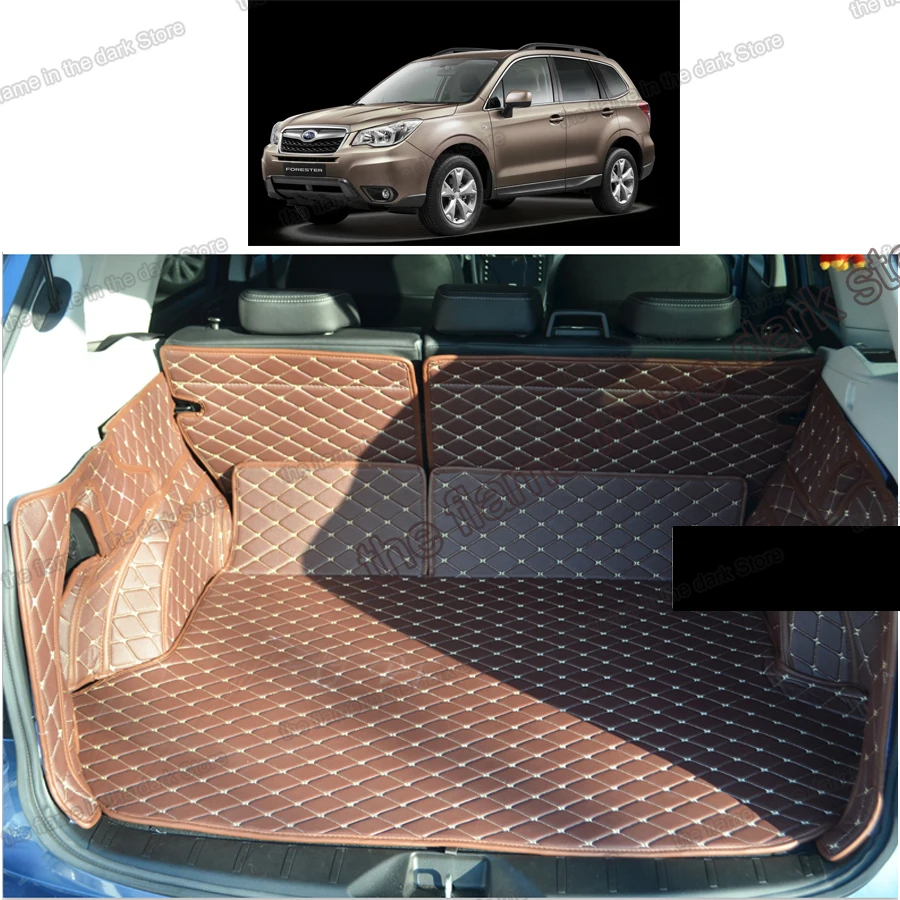 Кожаный коврик для багажника автомобиля Lsrtw2017 подкладка груза Subaru Forester 2013 2014 2015