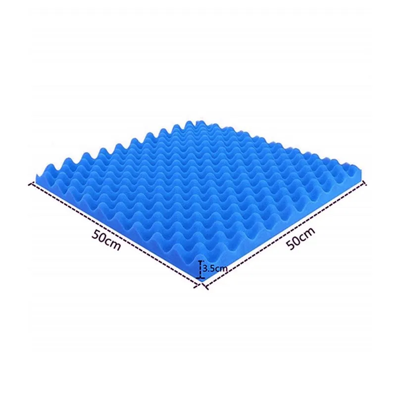 50x50x3,5 см Звукоизоляционная пена яйцо профиль звукопоглощающий Звукоизолирующие панели из пены изоляция хлопок для KTV аудио комнаты синий 5 шт