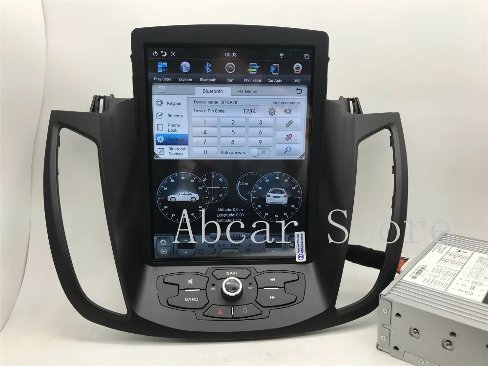 10,4 ''Tesla стиль Android 8,1 автомобильный dvd-плеер gps навигация для FORD Kuga 2013- головное устройство стерео px6 carplay радио ips авто