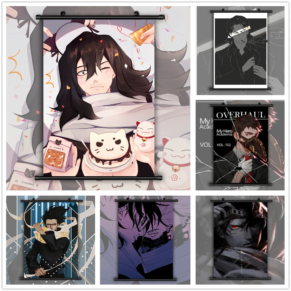 Boku no My Hero Academy Aizawa Shouta Chisaki Kai Аниме Манга плакат в рулоне