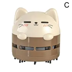 Dkx – aspirateur à main sans fil à motif d'animaux, mignon, Rechargeable par Usb, stylo anti poussière, pour ordinateur de bureau 