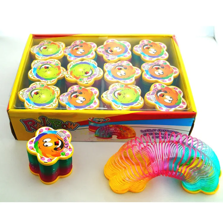 

Children Light Toy CHILDREN'S Toy Rainbow Ring Toy Fantasy Colorful Light Rainbow Ring Five D Lights