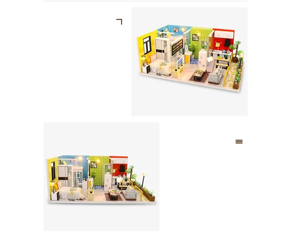 Кукольный дом деревянная мебель кухня diy Дети Домашние Игрушки Миниатюрный Кукольный домик ванная комната комплект casinha de brinquedo