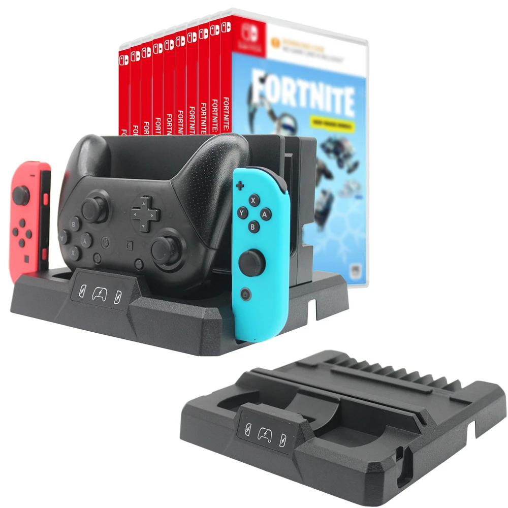 semester Picknicken Bedrijf Opslag En Opladen Stand Voor Nintendo Switch Console Dock Schakelaar Pro  Controller Joycon Lader Lading Game Kaarten Slot Houder - AliExpress  Consumer Electronics