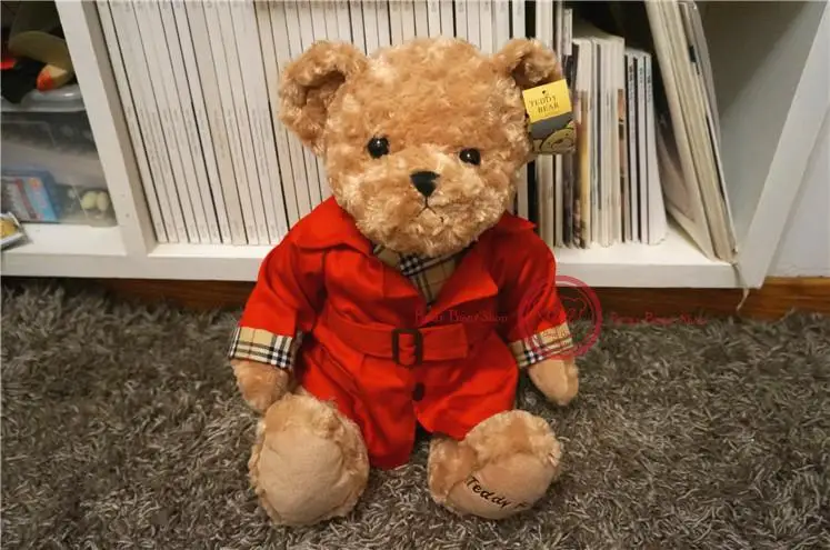 Медведь музея Стиль Teddy Bear Тренч Мишка одет медведи плюшевые игрушки подарок на день рождения