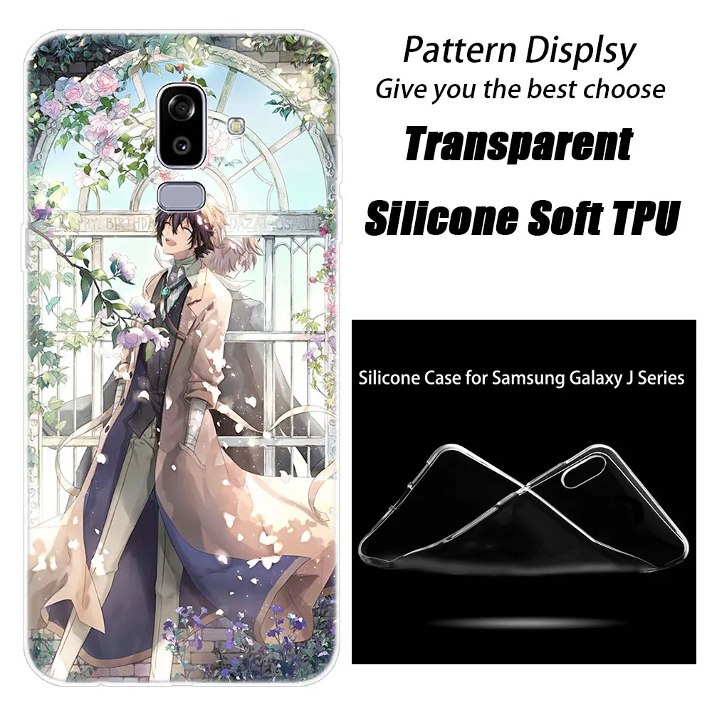 012 Роскошный чехол аниме бангоу страй собаки Dazai Osamu для samsung Galaxy J8 J7 J6 J4 J2 Core J3 J5 EU J4 Plus J7 Prime - Цвет: 012