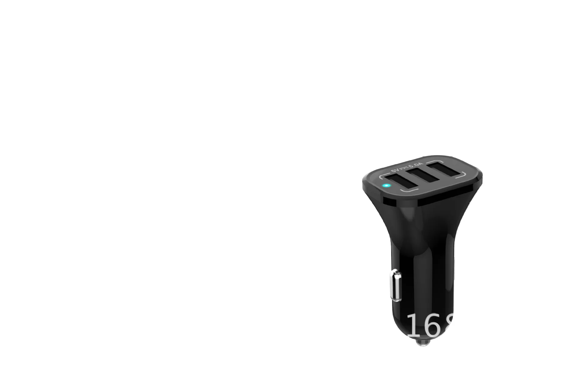 Три USB Автомобильное зарядное устройство, двухпортовое автомобильное зарядное устройство, зарядное устройство для мобильного телефона 5A большой ток смарт