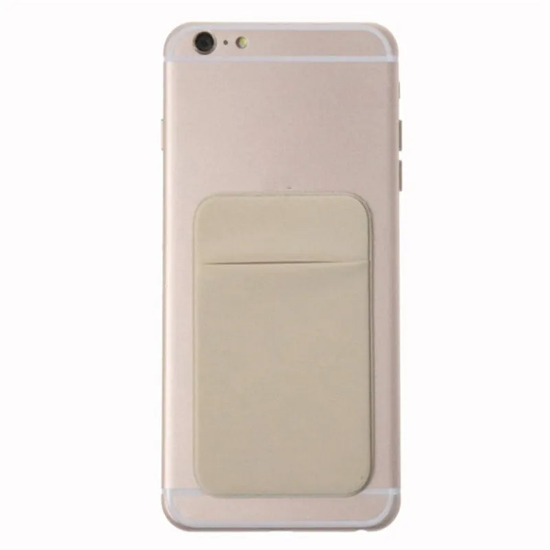 1PC Fashion Elastic Cell Phone Card Holder Mobile Phone Wallet Case Credit ID Card Holder Adhesive Sticker Pocket wallet card holder card holder credit card holder card wallet id card holder business card holder