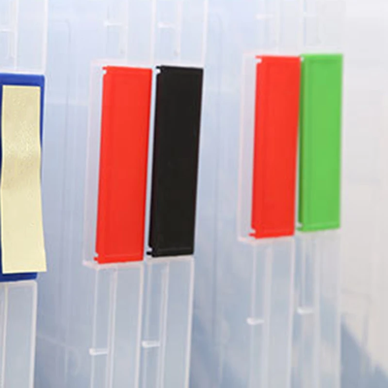 4 Colors A4 Transparent Storage Box Clear Plastic Document Paper Filling Case File PP Office Organizer Invisible Storage Cases