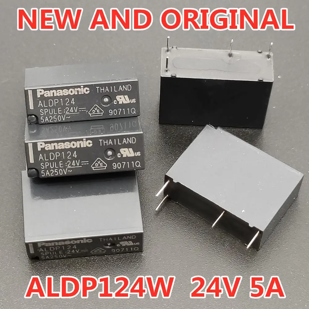 5 шт./лот реле Aldp124 Aldp124W 24V 5A 250V Dip4 Новый и оригинальный|relay 5a|relay 24vrelay 250v |