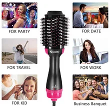 2 в 1 Фен-щетка электрическая Горячая расческа Ионная Щетка для волос выдувная щетка для волос drayer volumizer бигуди Выпрямитель для сухих волос щетка