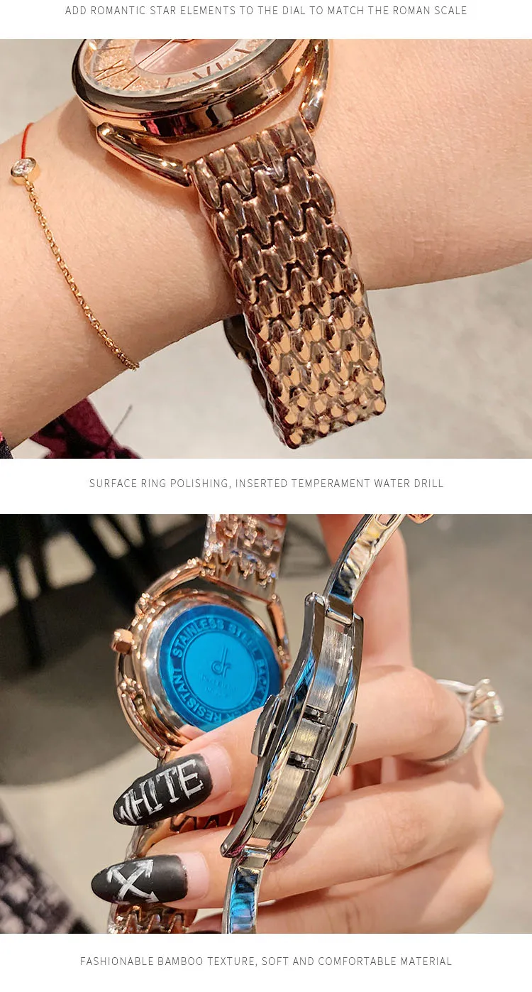 Женские часы, роскошные Кристальные кварцевые наручные часы для женщин, повседневные Стальные наручные часы для женщин, водонепроницаемые элегантные женские часы для леди