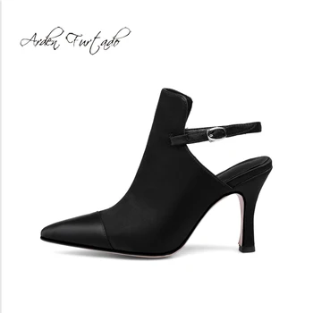

Arden Furtado Summer Fashion Trend Women's Shoes Pointed Toe Stilettos Heels Buckle Sexy Elegant pure color Sandals Party Shoes