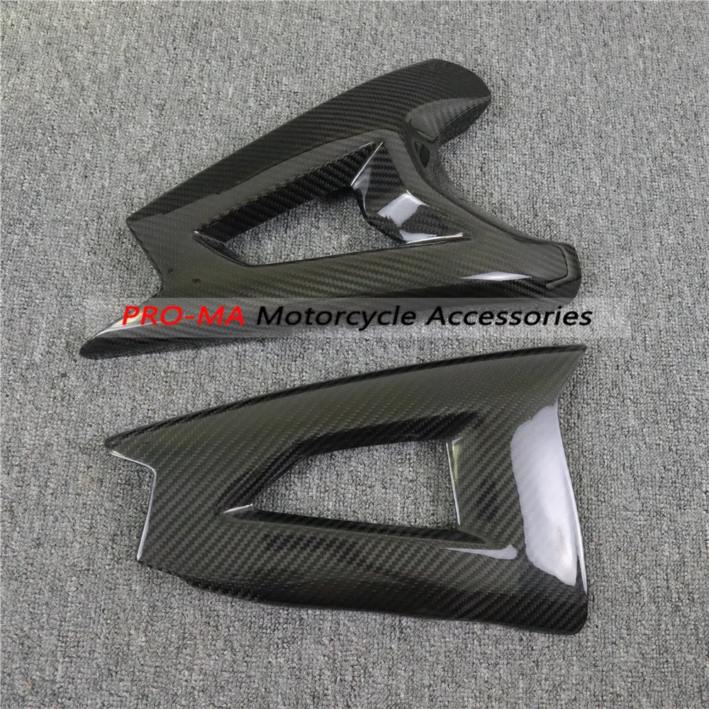 Поворотные рукава мотоцикла из углеродного волокна для Kawasaki zxzx10r 2011- саржа глянцевая ткань