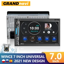 

GRANDnavi 2din Car Radio Touch Screen Bluetooth Mirror link Mp5 Player 2 Din USB Autoradio 71BT 7” For VW Toyota Nissan Hyundai