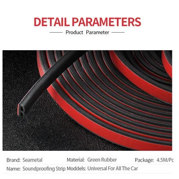

Protector Sealing Strip Door Window Hollow Black Soft Elasticity Parts