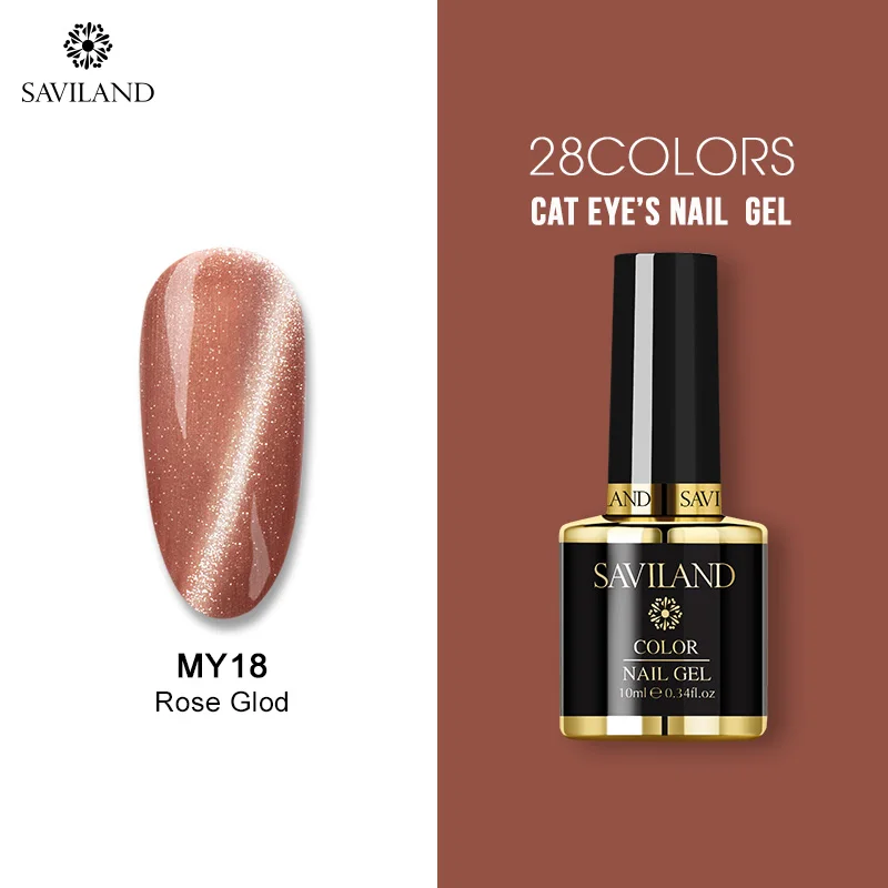 10ml MY18 SAVILAND Гель-лак для кошачьих глаз Хамелеон звездное небо Магнитный замачивающийся УФ светодиодный Гель-лак для ногтей Гель-лак сделай сам - Цвет: 10ml MY18