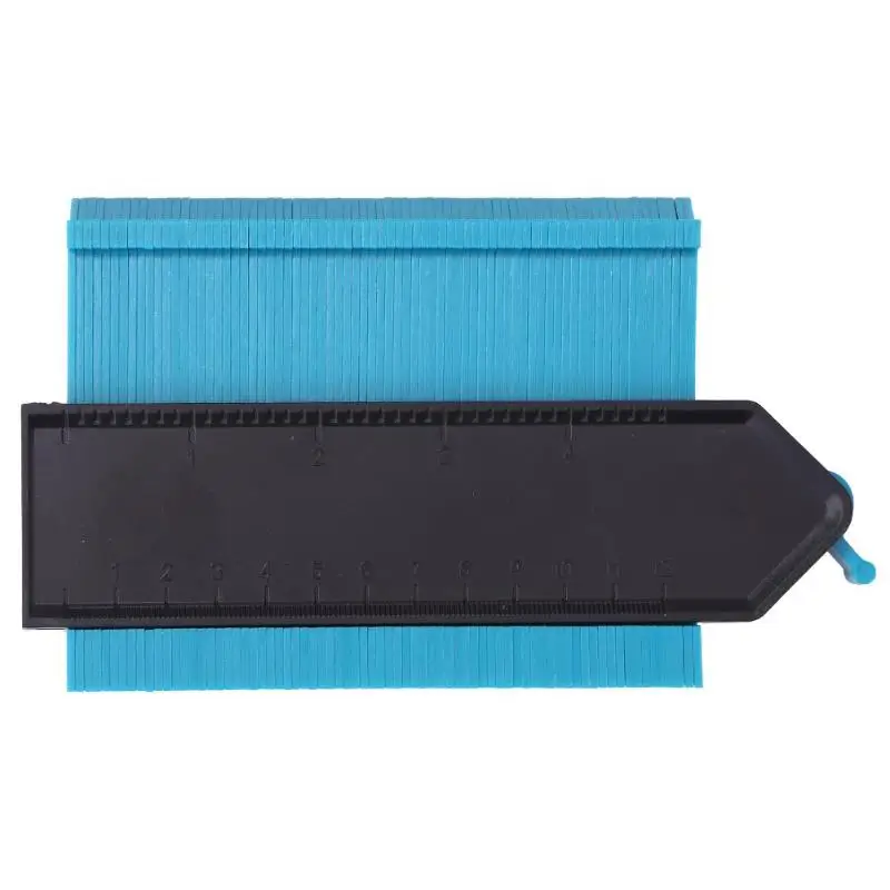 

Plastic Self-lock Profile Gauge Tiling Skirting Laminate Contour Template Copy Duplicator Woodwork Ruler Tile Wood Marking To