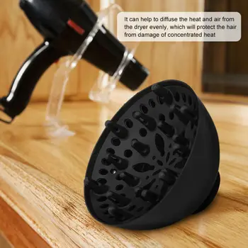 

Fashion Barbershop Home Hairdryer Diffuser Cover Silicone Hair Cover Hairdressing Salon Curly Styling Hair Head Diffuser Hood