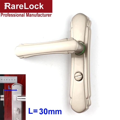 Nickel 1pcs L 30mm Rarelock дверная ручка без ключа, замок для спальни, ванной комнаты, женский гардероб, платье, примерочная комната, Туалет, для общего удобства MS526 ii - Цвет: Nickel 1pcs L 30mm