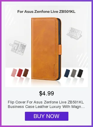 Кожаный чехол для телефона Asus Zenfone Live ZB501KL флип-чехол-книжка Мягкий ТПУ силиконовый чехол-накладка для Asus Zenfone Live деловой чехол