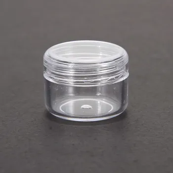 

massage Round Clear Plastic Jars Pot Empty Face Lip Balm Travel Powder Mini Sample Container Box 2pcs/lot