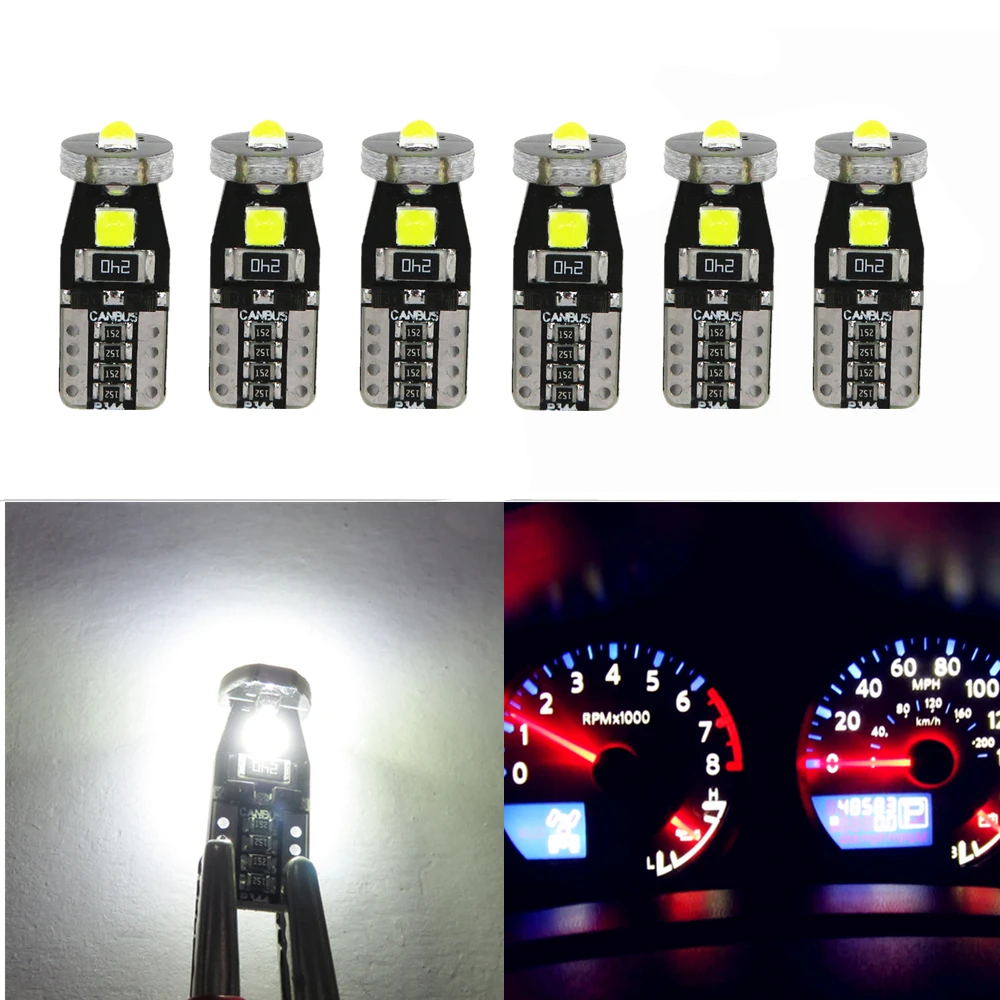 WLJH 6x Canbus Bright T10 194 W5W светодиодный 3030SMD лампы Интерьер приборной панели светильник