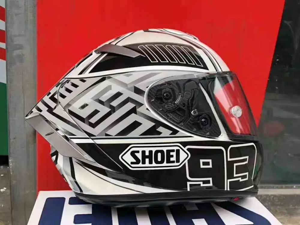 Новая обувь I X14 красный черный белый Ant 93 мотоциклетная безопасная шляпа шлем полное лицо шоссейные Гонки шлем - Цвет: helmet