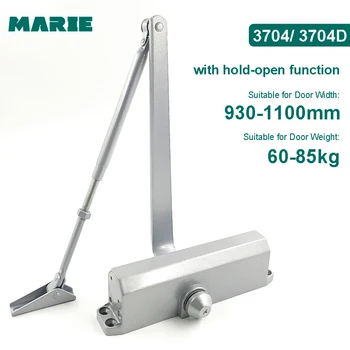 

Marie3704D Positioning Large Door Closer Hydraulic Auto Spring Door Controller Fireproof Door Commercial Door Closer For 60-85kg