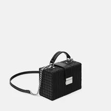 Модная шикарная сумка-мессенджер, женская сумка, Дамская черная сумка, новая квадратная сумка через плечо, сумка-мессенджер, клатч для женщин