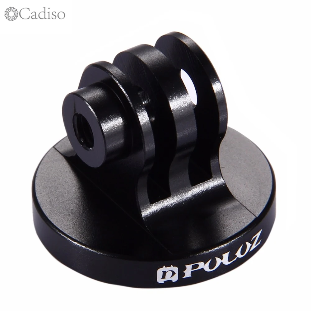 

Cadiso PULUZ Screw Hole Tripod Mount CNC Adapter 1/4 inch for GoPro NEW HERO/HERO7/6/5/5 Session/4/3/2/1/Xiaoyi/DJI OSMO Action