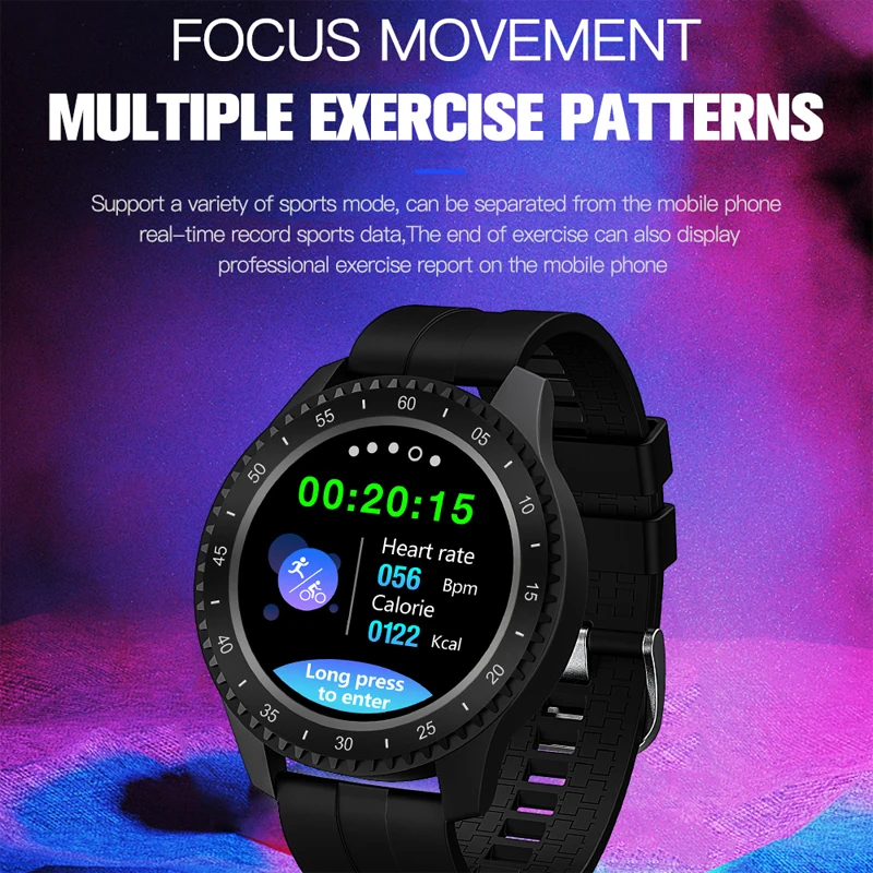 ESEED F17 men smartwatch IP68 waterproof 1.54 inch screen 20days longstandby weather forcase smart watch for iphone samsung