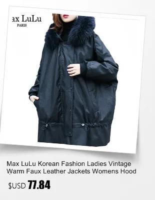 Max LuLu, модная Корейская зимняя верхняя одежда для снега, женские мотоциклетные меховые пальто, повседневные женские Теплые Куртки из искусственной кожи, Байкерская Одежда