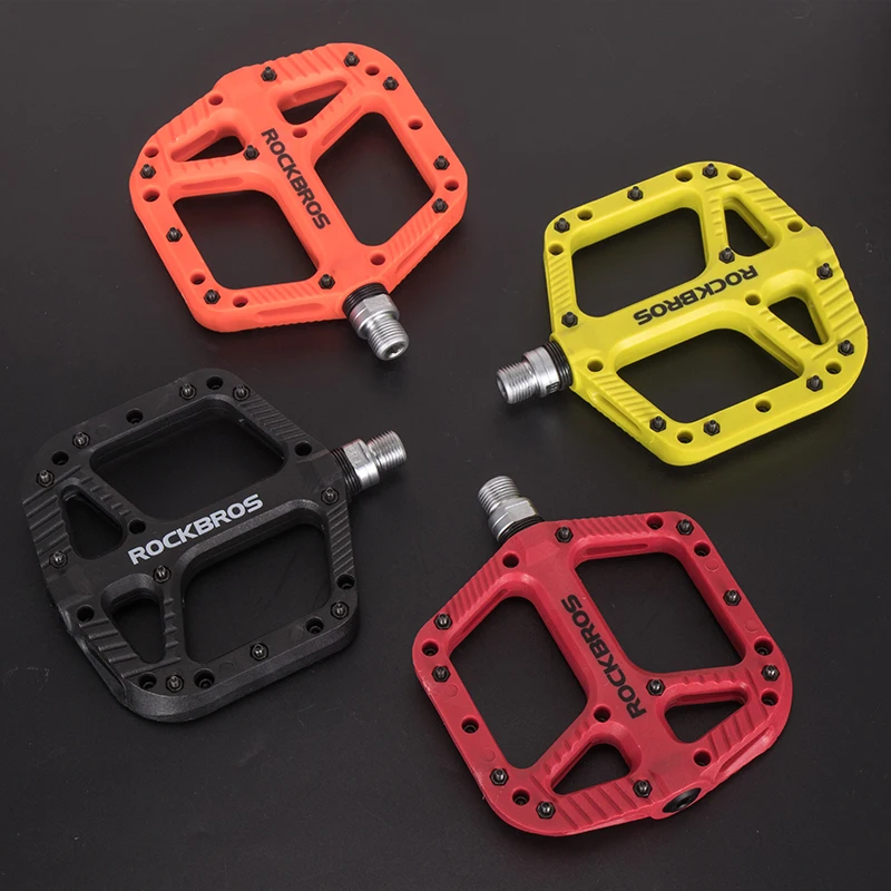 Rockbros Bicycle Pedals Mtb Nylon Mountain Bike Pedals Ultralight High