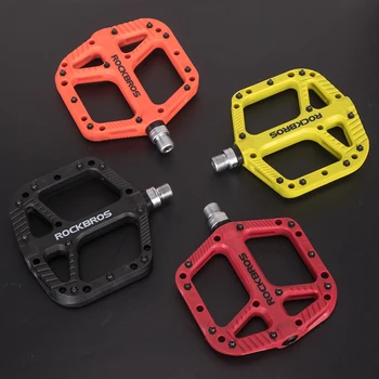 

ROCKBROS Bicycle Pedals MTB Nylon Mountain Bike Pedals Ultralight High-Strength Non-Slip Road Bicycle Pedals Surface For BMX MT