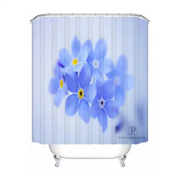 Shower Curtain Пользовательские Водонепроницаемый душ Шторы природа красивая Роза пейзажа@ 01 печатные Ванная комната Декор различные размеры#180324-01-08 - Цвет: Shower Curtain