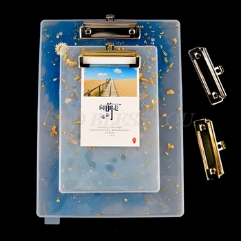 

DIY A4 Clipboard Resin Mold File Folder Resin Molds Epoxy Silicone Tray Molds File Folder Portfolio Drawing Board Mold