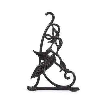 

Aluminum Flower Stand Hanging Basket Flower Pot Metal Wall Plant Hook Black Aluminum Alloy Wall Hanger Creative Decorations