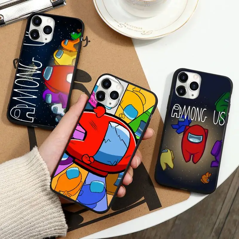

Among Us Phone Case for iPhone 11 12 pro XS MAX 8 7 6 6S Plus X 5S SE 2020 XR mini