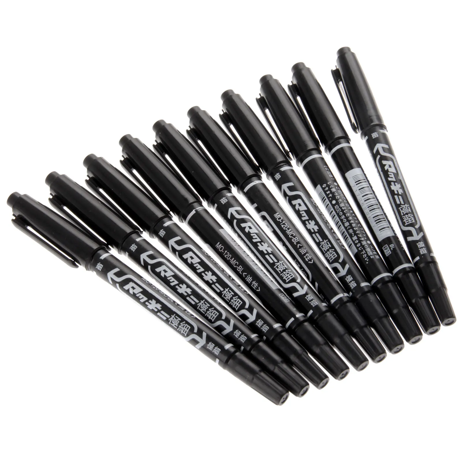 

High Quality 10 pcs Black plastic oily pen Marking Pen Scribe Tool Supply Surgical Tattoo Accessories