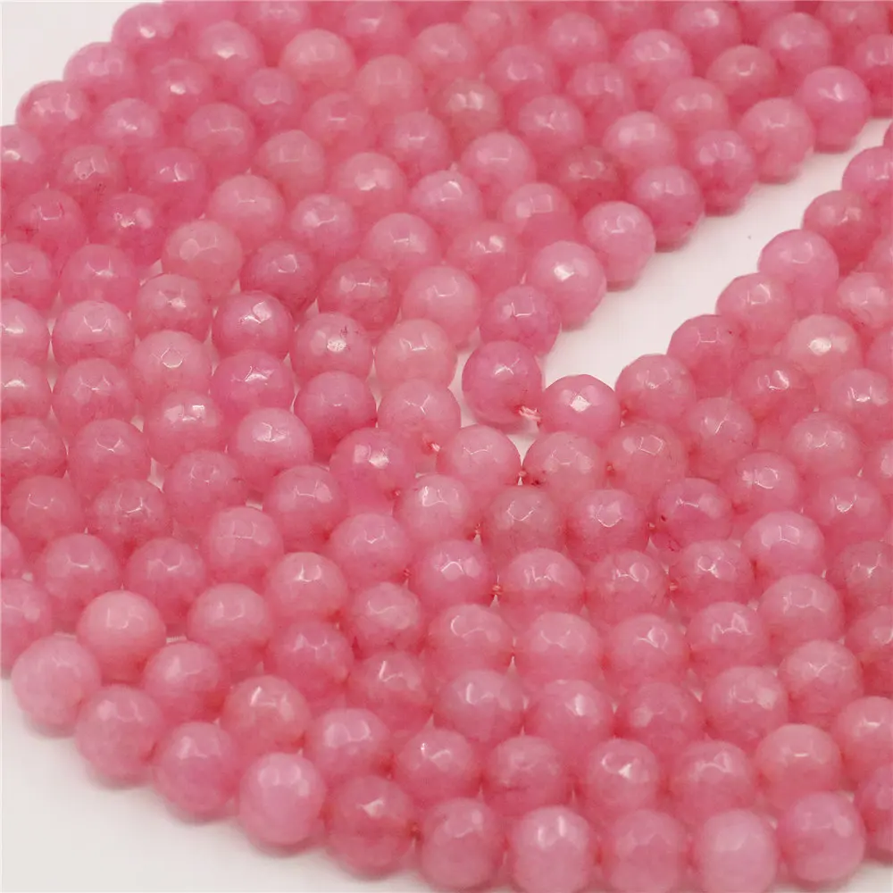 

Hot 8mm Faceted Pink Morganite Round Loose Beads Women Jewelry Natural Stone For Necklace Bracelet 15 AAA MY4243 Wholesale Price