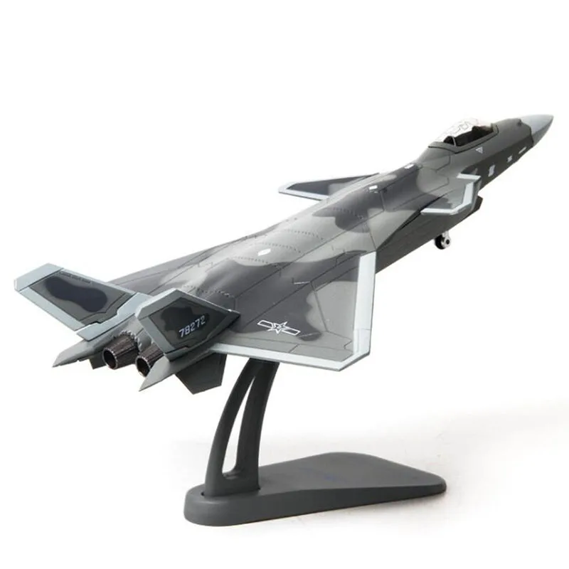 21 см 1/100 масштаб Китай ВВС J-20 парад версия истребитель самолет модели взрослых детей игрушки для демонстрации